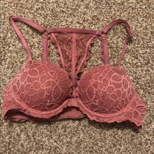 VS Mauve Lace Racerback Bralette